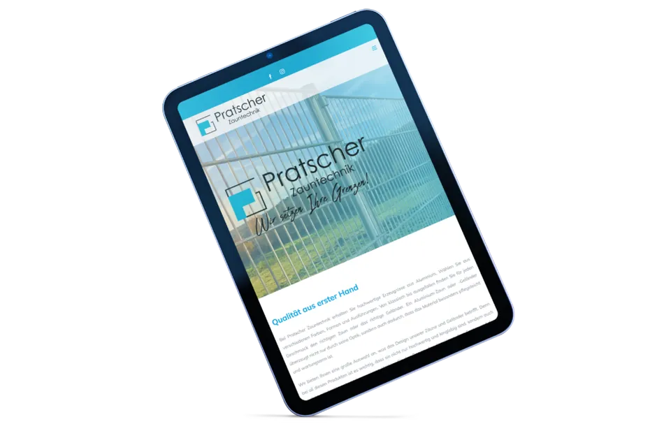 Pratscher Zauntechnik · Website